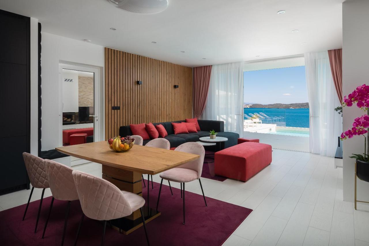 Villa Adria View With Heated Pool I Трогир Екстериор снимка