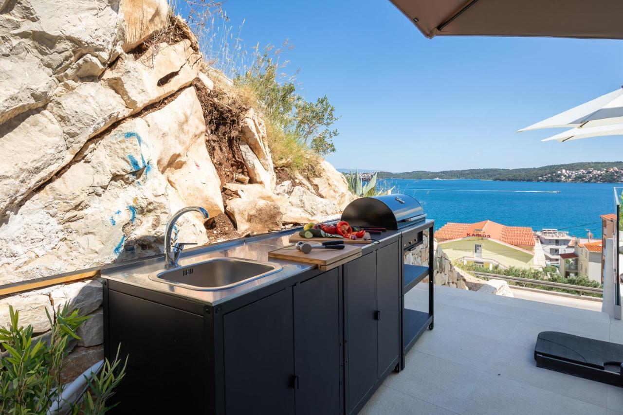 Villa Adria View With Heated Pool I Трогир Екстериор снимка
